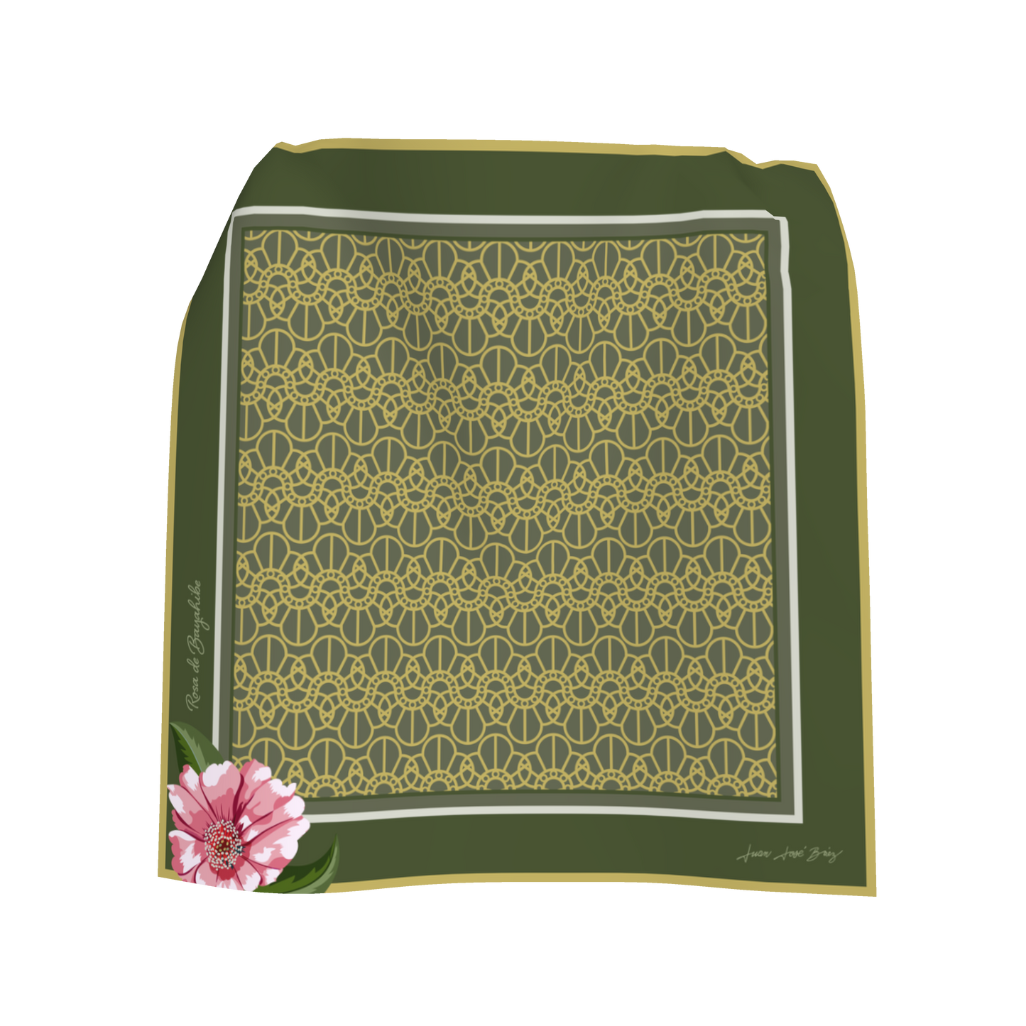 Olive Splendor Linen Pocket Square