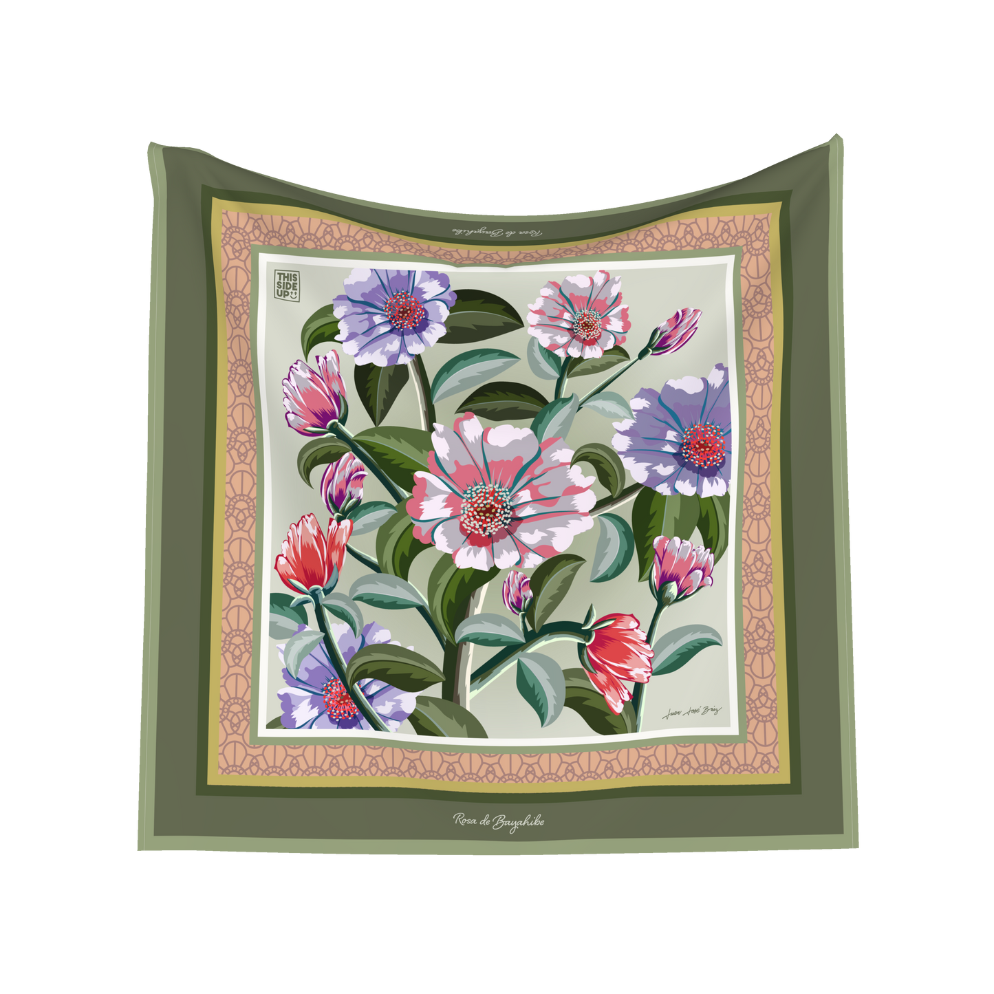 New Olivia Caribe 100% Silk Scarf