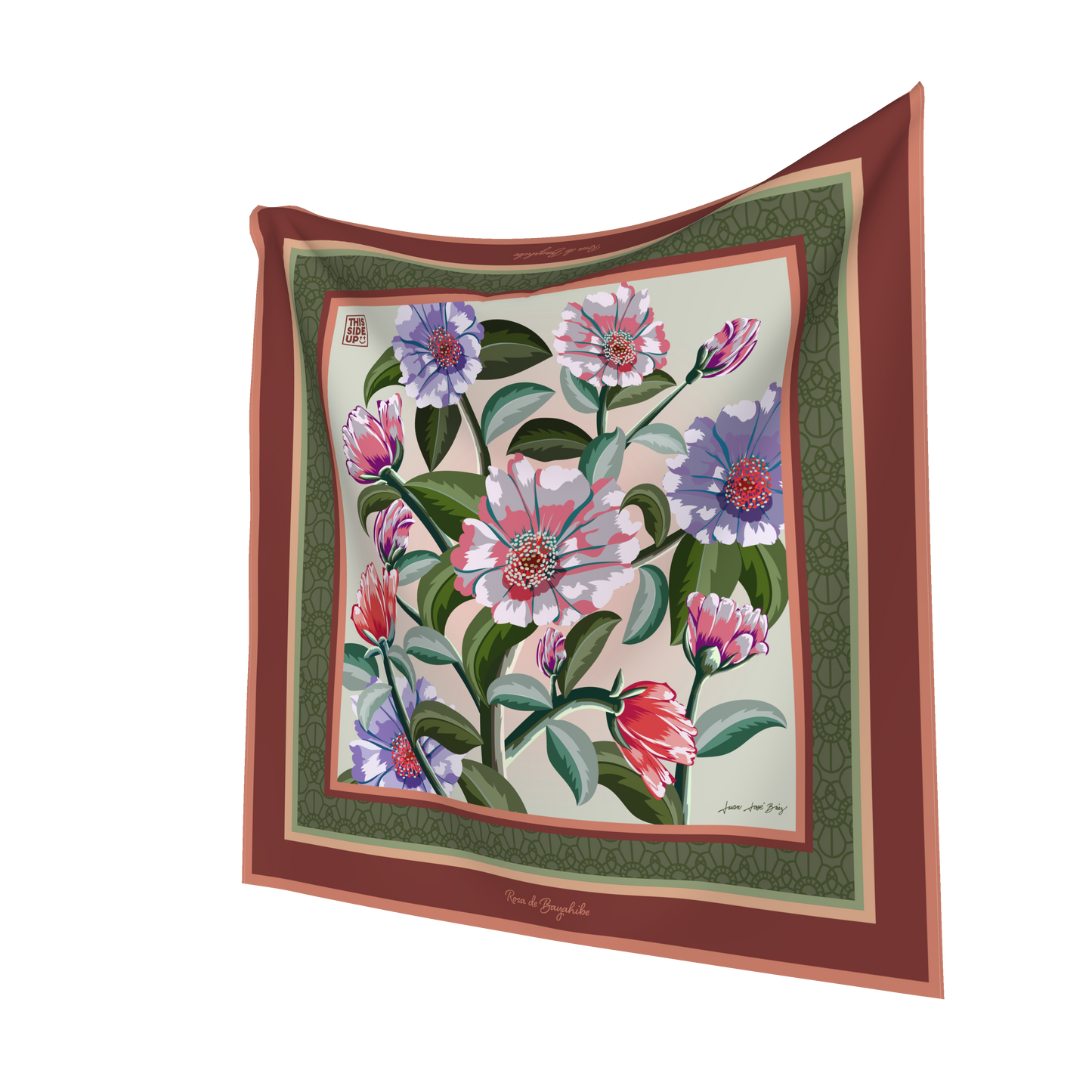 New Bayahibe Soil 100% Silk Scarf