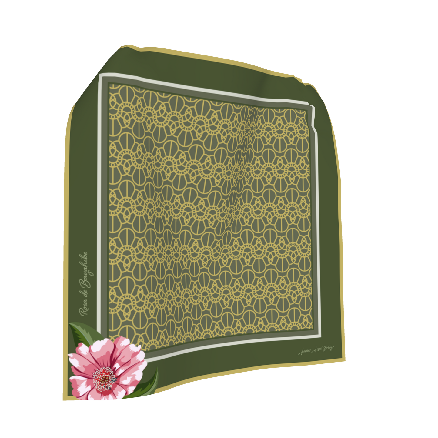 Olive Splendor Linen Pocket Square