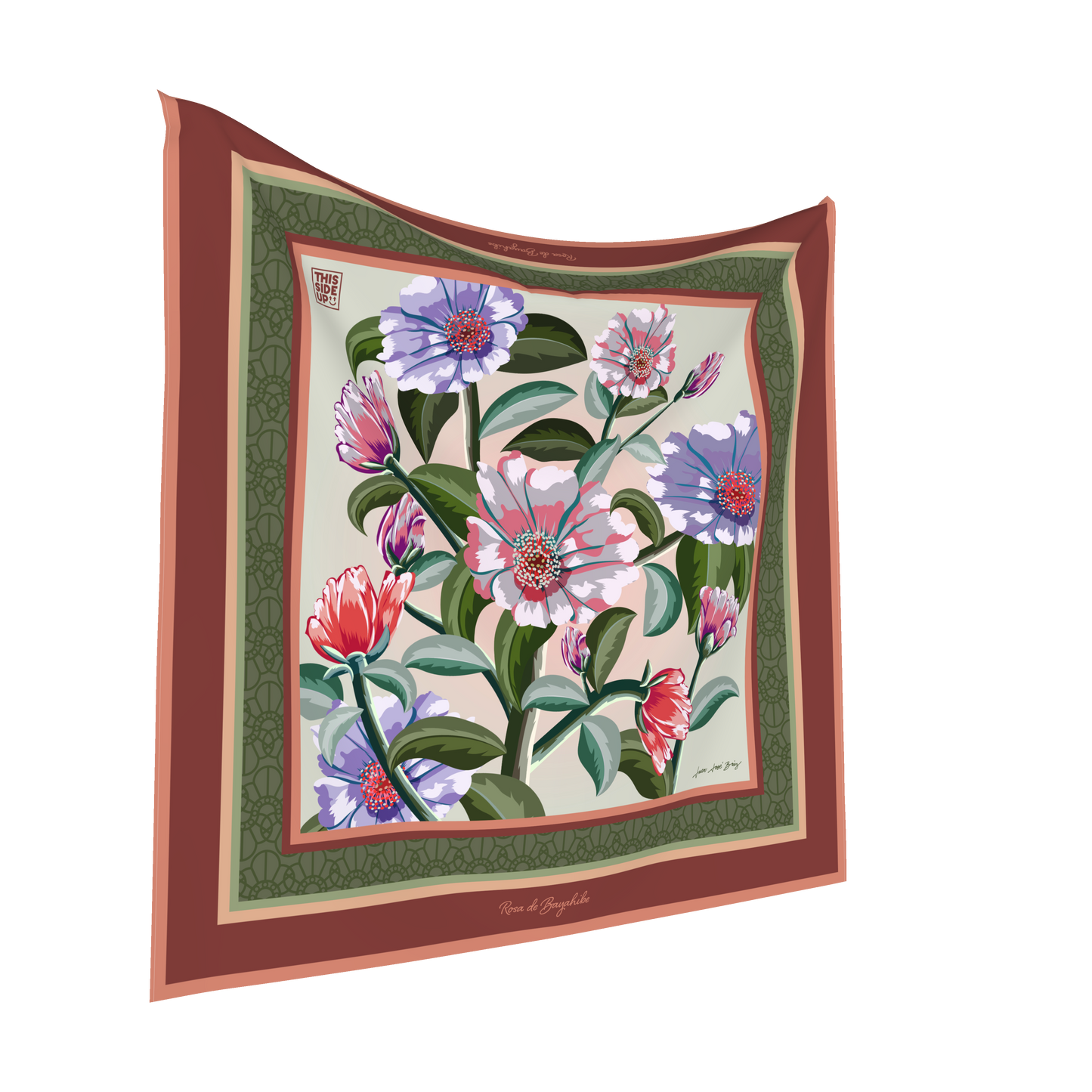 New Bayahibe Soil 100% Silk Scarf