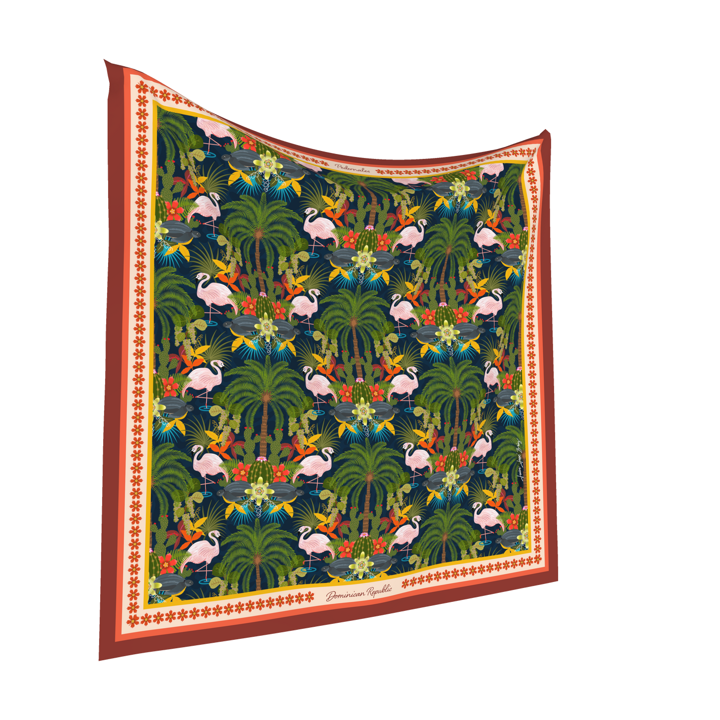 Laguna de Oviedo Pedernales Silk Scarf