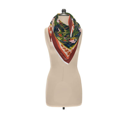Laguna de Oviedo 90x90 cm Silk Twill Scarf