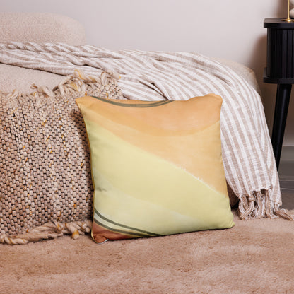 Sunshaped Yellow Accent Pillow