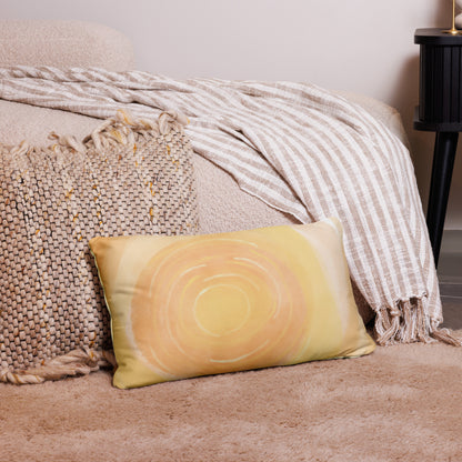 Sunshaped Yellow Accent Pillow