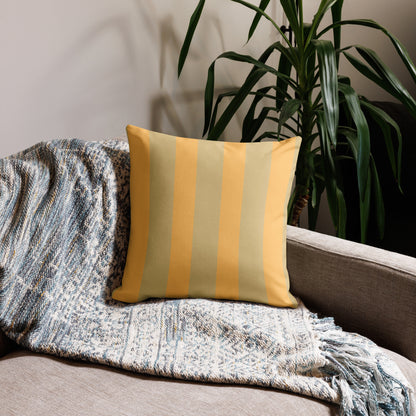 Olive Branch Golden yellow Premium Pillow