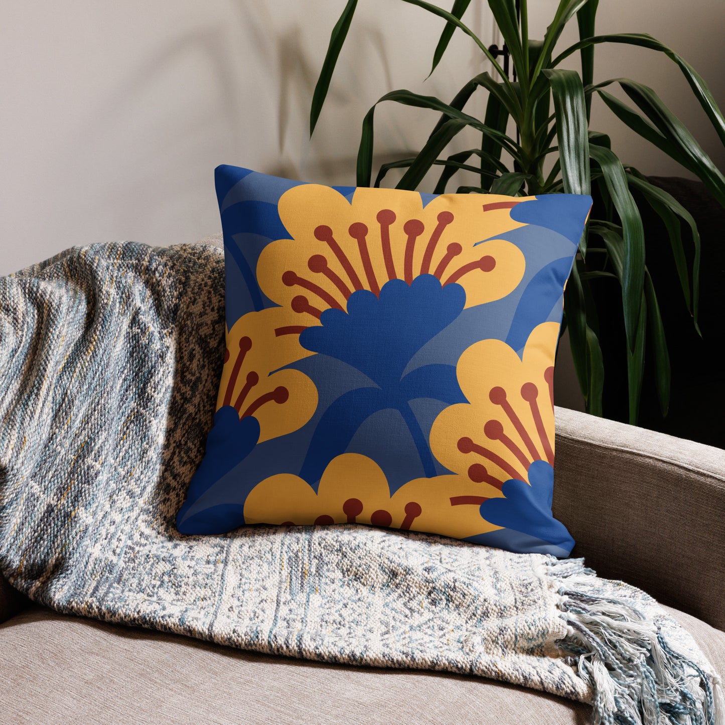 Flower Power Cashemira Premium Accent Pillow