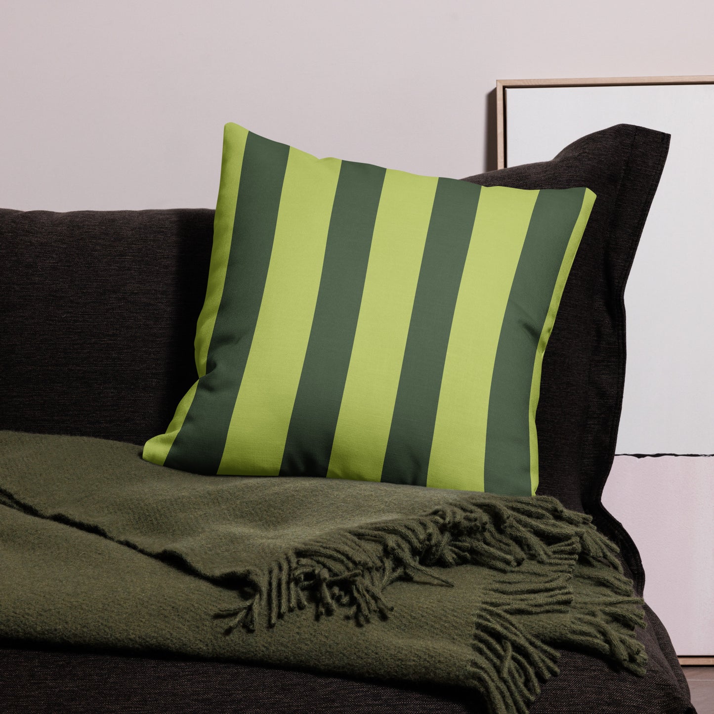 Olive Branch Willow Green Premium Pillow