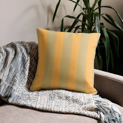 Olive Branch Golden yellow Premium Pillow