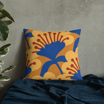 Flower Power Bronce Premium Accent Pillow