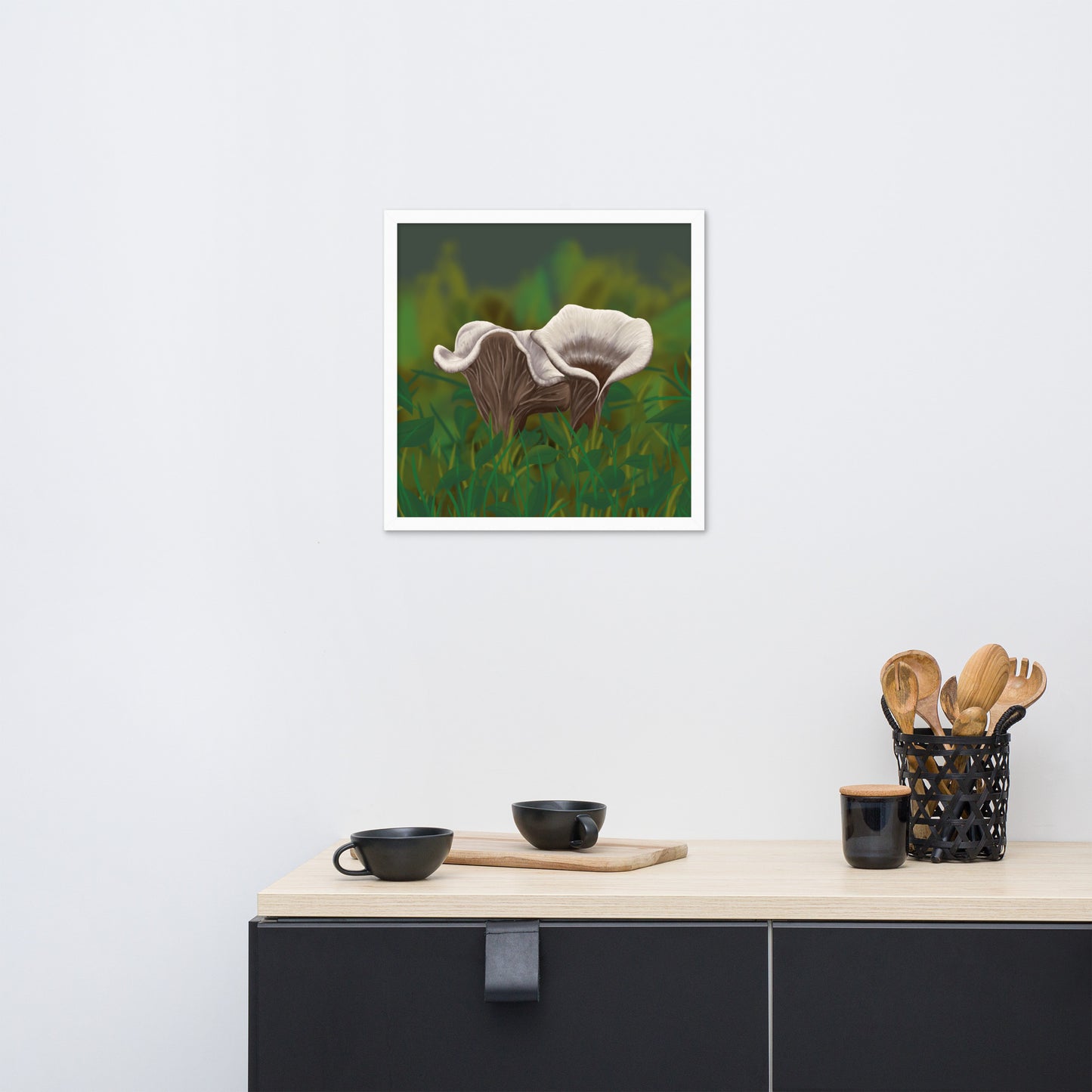 Mushroom Wall Art Premium Matte Paper Framed poster