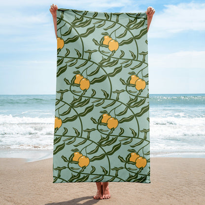 Olive Branch Pattern Super Soft Towel in Opalo