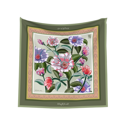 New Olivia Caribe 100% Silk Scarf