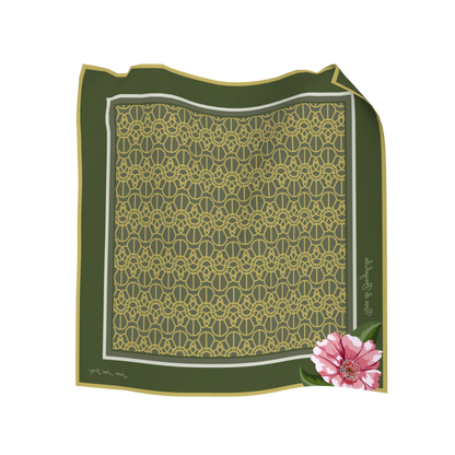 Olive Splendor Linen Pocket Square