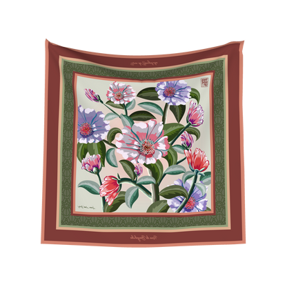 New Bayahibe Soil 100% Silk Scarf