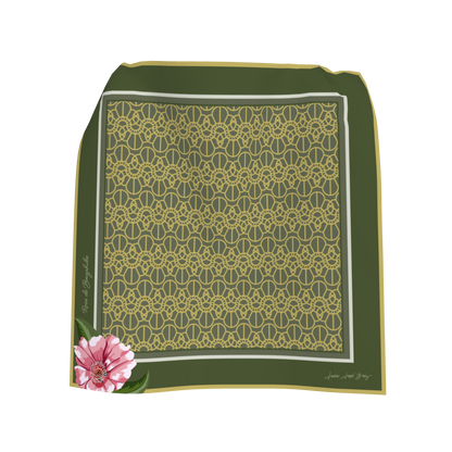 Olive Splendor Linen Pocket Square