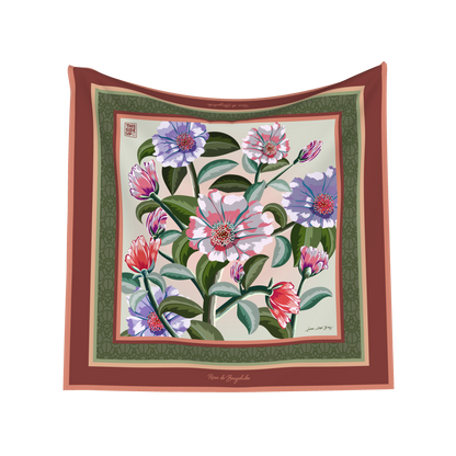 New Bayahibe Soil 100% Silk Scarf