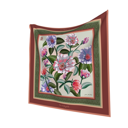 New Bayahibe Soil 100% Silk Scarf