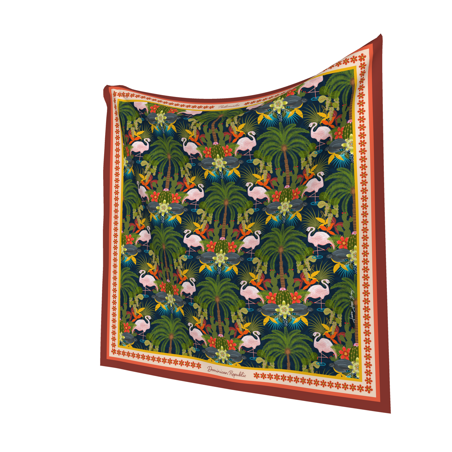 Laguna de Oviedo Pedernales Silk Scarf