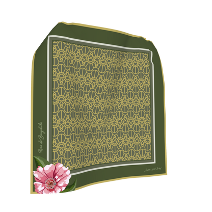 Olive Splendor Linen Pocket Square